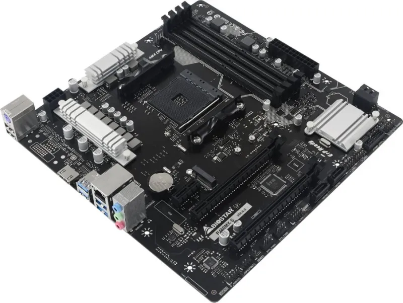 Материнская плата Biostar B450MX-S Soc-AM4 AMD B450 2xDDR4 mATX AC`97 8ch(7.1) GbLAN RAID+HDMI