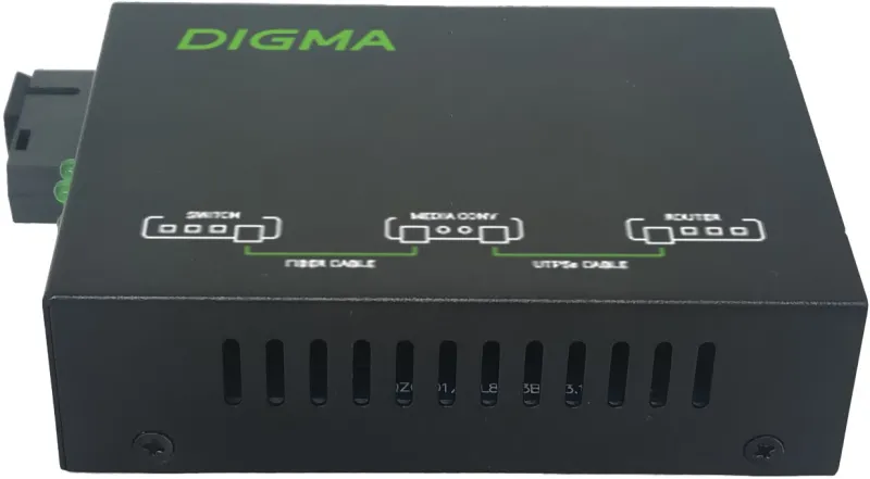 Медиаконвертер Digma DMC-1G53-20BL