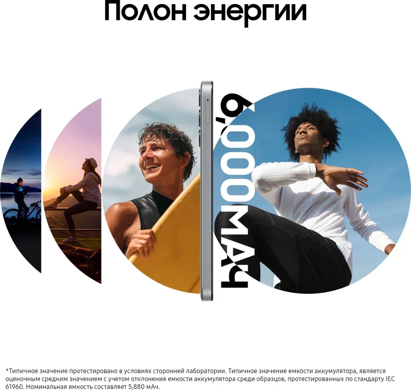 Смартфон Samsung SM-M156B Galaxy M15 128Gb 6Gb серый моноблок 3G 4G 2Sim 6.5" 1080x2340 Android 14 50Mpix 802.11 a/b/g/n/ac NFC GPS GSM900/1800 GSM1900 TouchSc microSD max1024Gb