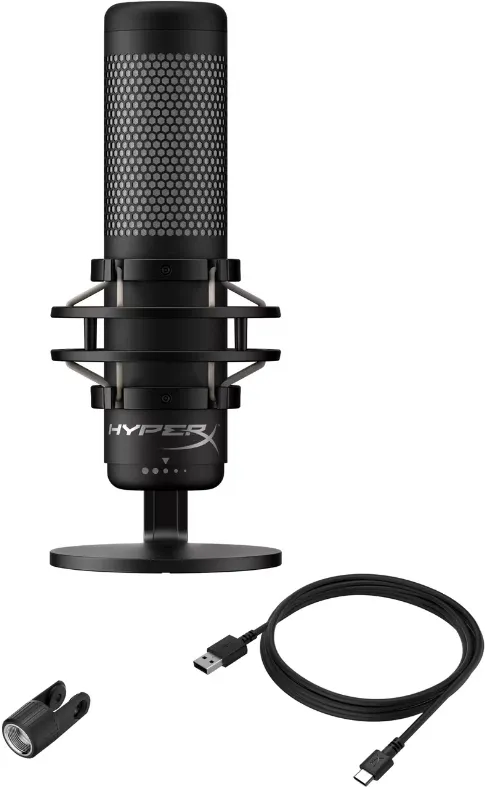 Микрофон проводной HyperX QuadCast 2 3м черный