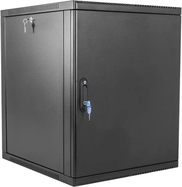 ЦМО Шкаф телекоммуникационный настенный сварной 9U (600  350) съёмные стенки, дверь металл, чёрный