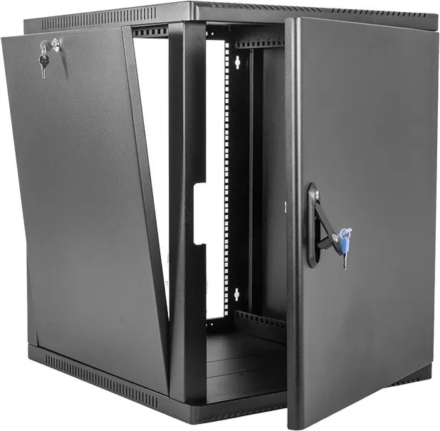 ЦМО Шкаф телекоммуникационный настенный сварной 9U (600  350) съёмные стенки, дверь металл, чёрный
