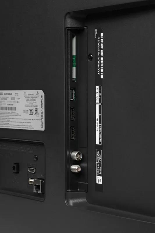 Телевизор LED LG 55" 55UR78006LK.ARUG черный 4K Ultra HD 50Hz DVB-T DVB-T2 DVB-C DVB-S DVB-S2 USB WiFi Smart TV