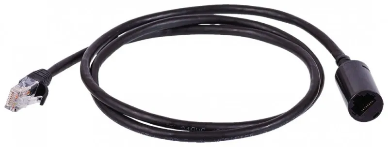 Удлинитель патч-корда UTP кат.5E, розетка RJ45 - вилка RJ-45, 1.0 м, серый