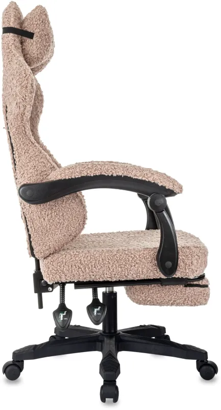 Кресло игровое Knight Lord/F коралловый экомех крестов. пластик подст.для ног