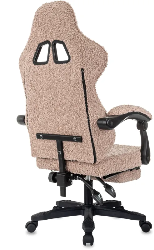 Кресло игровое Knight Lord/F коралловый экомех крестов. пластик подст.для ног