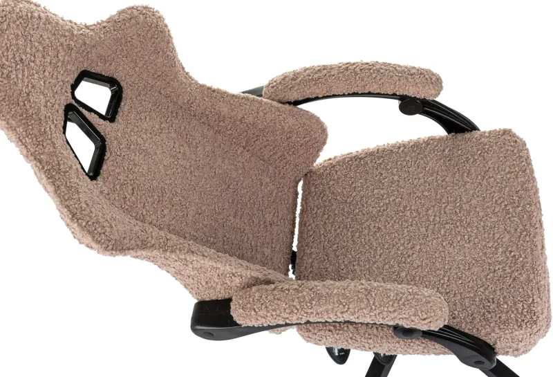 Кресло игровое Knight Lord/F коралловый экомех крестов. пластик подст.для ног