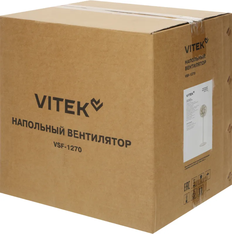 Вентилятор напольный Vitek VSF-1270 40Вт скоростей:3 бежевый