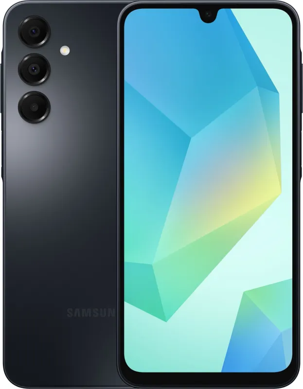 Смартфон Samsung SM-A165F Galaxy A16 128Gb 4Gb черный моноблок 3G 4G 2Sim 6.7" 1080x2340 Android 14 50Mpix 802.11 a/b/g/n/ac NFC GPS GSM900/1800 GSM1900 TouchSc microSD max1024Gb