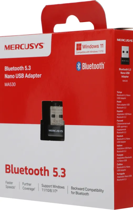 Сетевой адаптер Bluetooth Mercusys MA530 USB 2.0