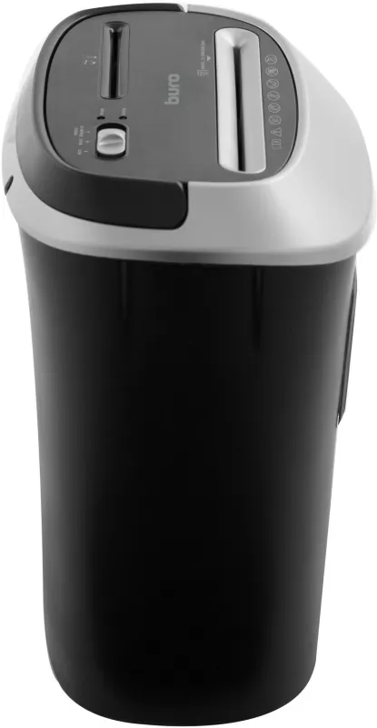 Шредер Buro Office BU-S1201 черный/серебристый с автоподачей (секр.P-3) фрагменты 12лист. 25лтр. скрепки скобы пл.карты CD