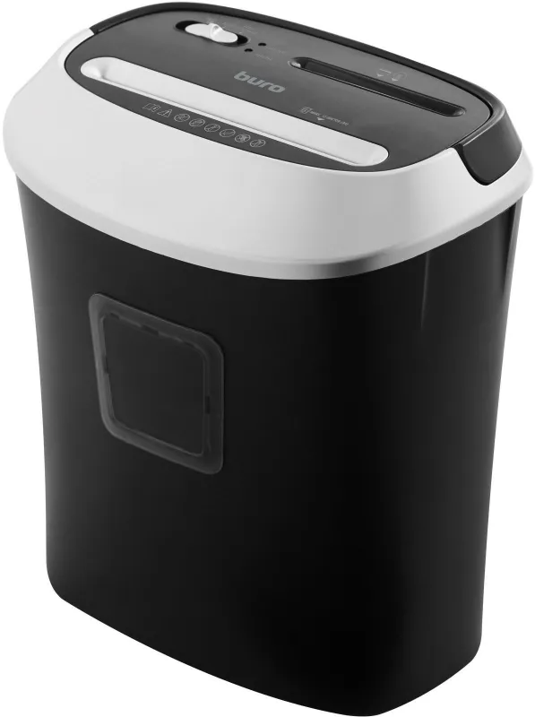 Шредер Buro Office BU-S1201 черный/серебристый с автоподачей (секр.P-3) фрагменты 12лист. 25лтр. скрепки скобы пл.карты CD