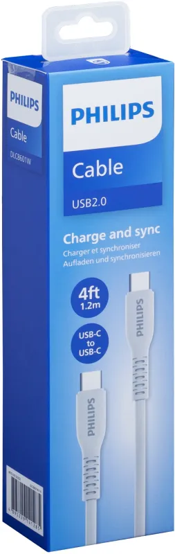 Кабель Philips DLC8601 USB Type-C (m)-USB Type-C (m) 1.2м белый коробка (упак.:1шт)