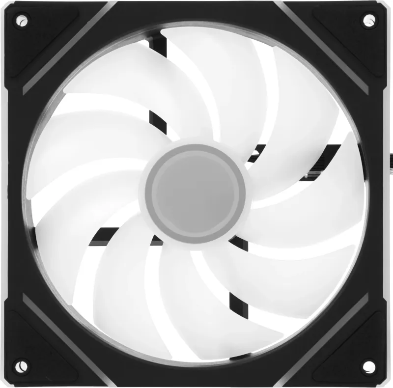 Вентилятор для корпуса Accord ACC-YF14 ARGB 140х140x25 черный 4-pin (ACC-YF14 ARGB BLACK) brown box