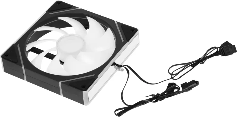 Вентилятор для корпуса Accord ACC-YF14 ARGB 140х140x25 черный 4-pin (ACC-YF14 ARGB BLACK) brown box
