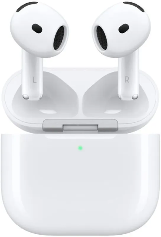 Гарнитура вкладыши Apple A3055,A3056,A3059 AirPods 4 ANC белый беспроводные bluetooth в ушной раковине (MXP93LL/A)