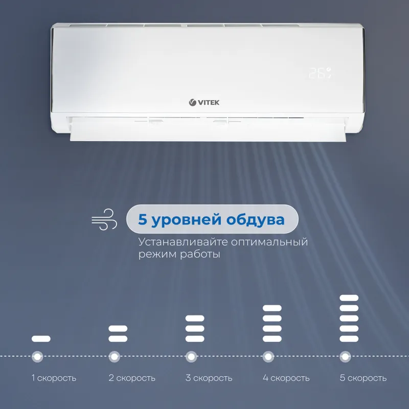 Сплит-система Vitek VT-2504 белый