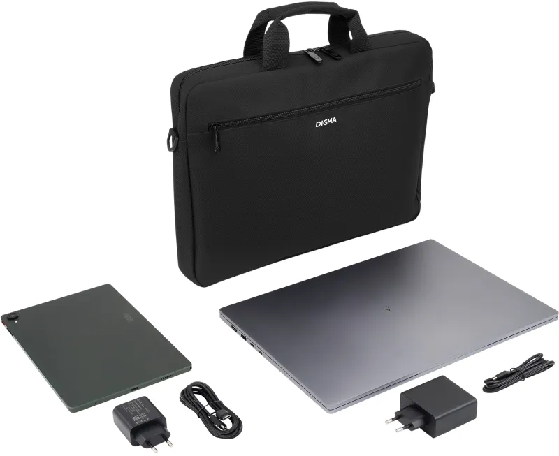 Сумка для ноутбука 15.6" Digma R-213 черный полиэстер (R213BK)