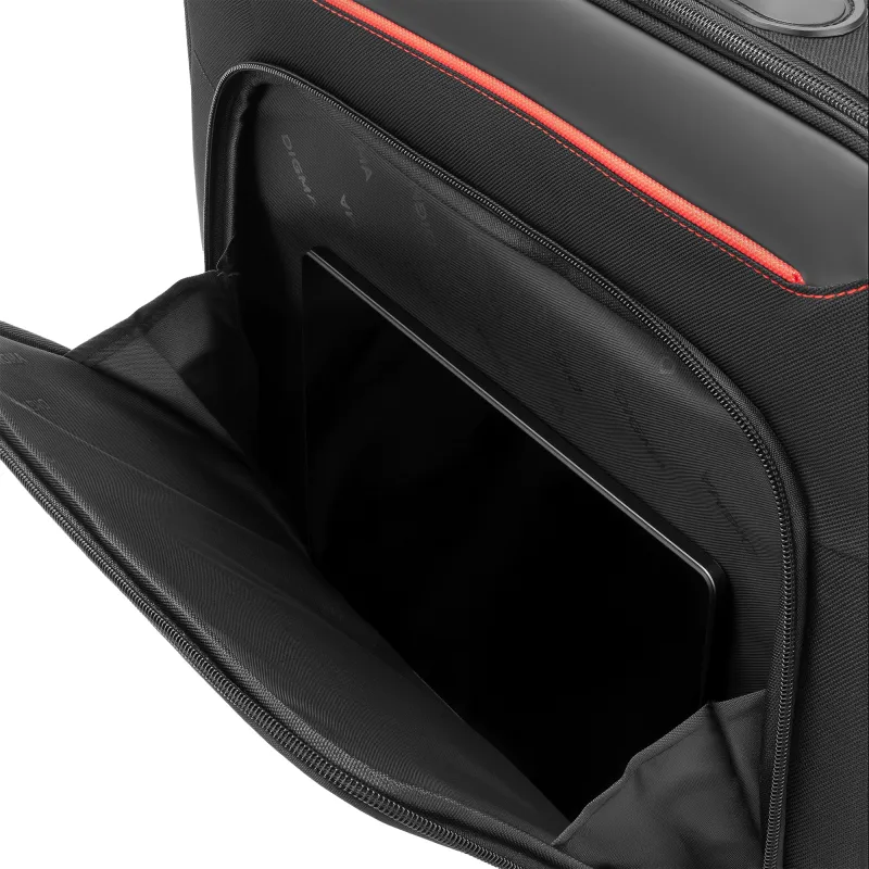 Сумка для ноутбука 15.6" Digma HC-211 черный/красный полиэстер (HC211BKR)