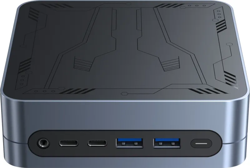 Неттоп Chuwi LarkBox S i3 1220P (1.5) 16Gb SSD512Gb UHDG Windows 11 Pro GbitEth WiFi BT 90W серый/черный