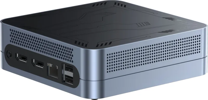 Неттоп Chuwi LarkBox S i3 1220P (1.5) 16Gb SSD512Gb UHDG Windows 11 Pro GbitEth WiFi BT 90W серый/черный