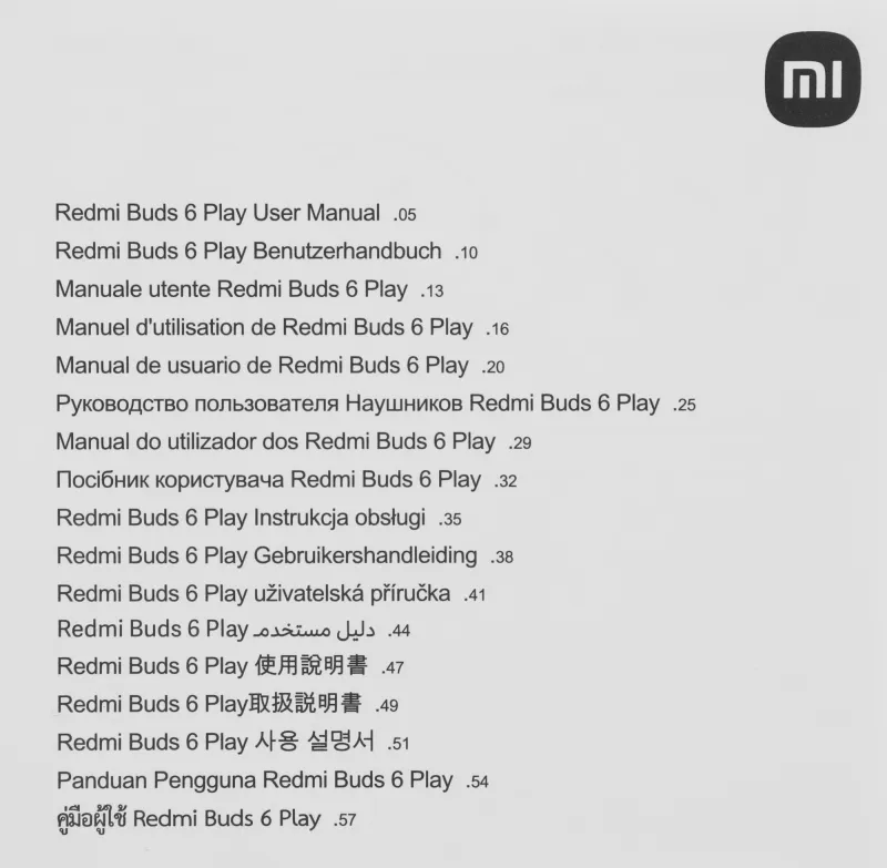 Гарнитура внутриканальные Xiaomi Redmi Redmi Buds 6 Play белый беспроводные bluetooth в ушной раковине (BHR8773GL)