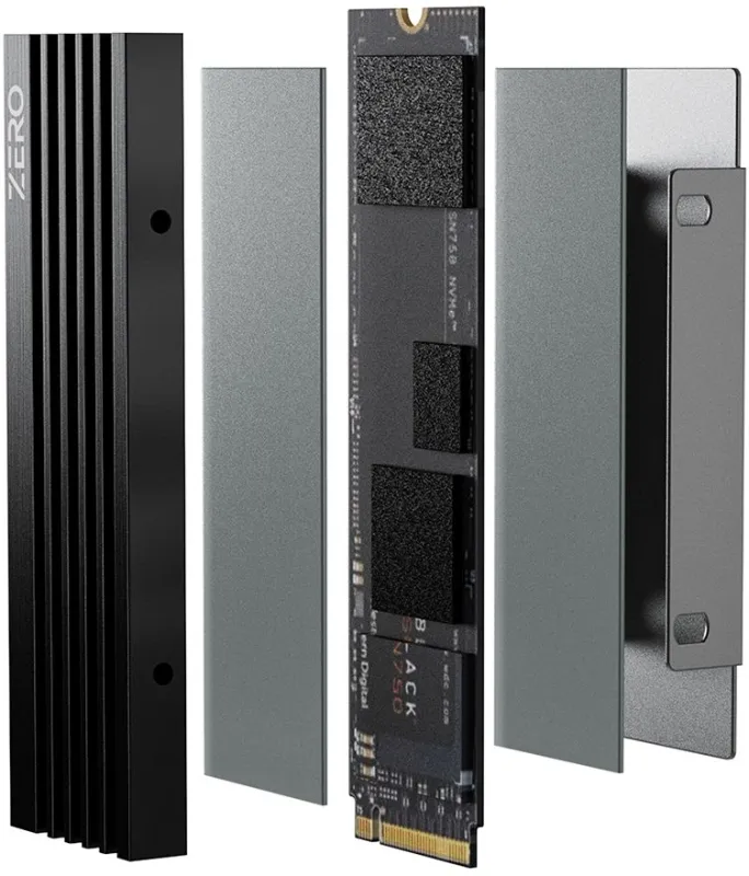 Радиатор для SSD ID-Cooling Zero M05 черный алюминий Ret