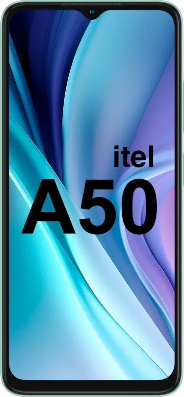 Смартфон Itel A667LP A50 64Gb 3Gb зеленый моноблок 3G 4G 2Sim 6.56" 720x1612 Android 14 8Mpix 802.11 b/g/n GPS GSM900/1800 GSM1900 TouchSc A-GPS microSD max512Gb