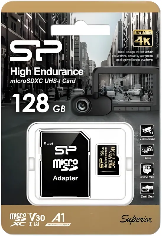 Флеш карта microSDXC 128GB Silicon Power SP128GBSTXDV3V1HSP Elite + adapter