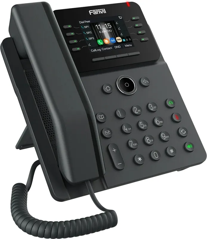 SIP-Телефон Fanvil Enterprise Phone 6-Party Local Conference HD voice 6 SIP lines 2.8 Inch color screen Opus+IPV6 15 DSS Key  PSU