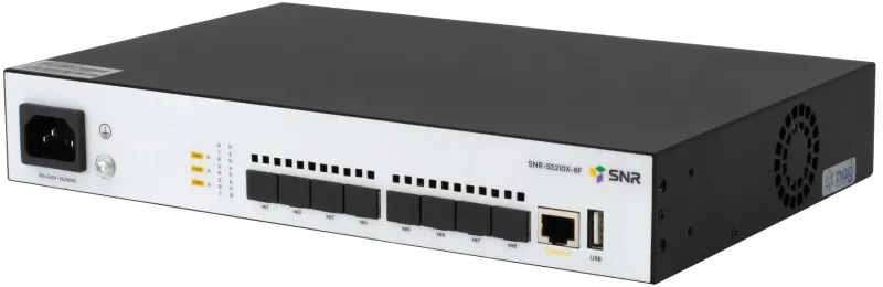 SNR Управляемый коммутатор уровня 2+, 8 x 1/10GE SFP+. Питание: 220V AC