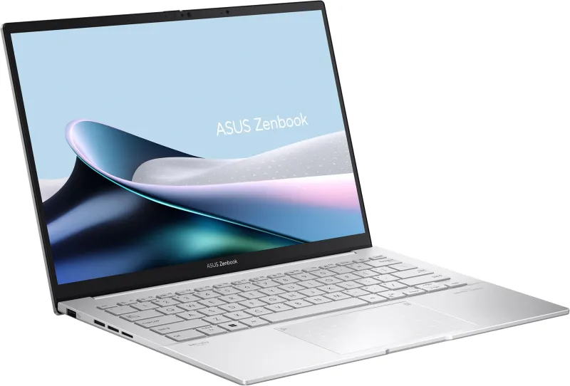 Ноутбук Asus Zenbook 14 OLED UX3405MA-QD988 Core Ultra 5 125H 16Gb SSD512Gb Intel Arc 14" OLED FHD+ (1920x1200) noOS silver WiFi BT Cam Bag (90NB11R2-M01SN0)