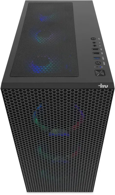 ПК IRU Game 710Z7GP TWR i7 12700F (2.1) 32Gb SSD1Tb RX 7700XT 12Gb Free DOS GbitEth 850W черный (2075027)