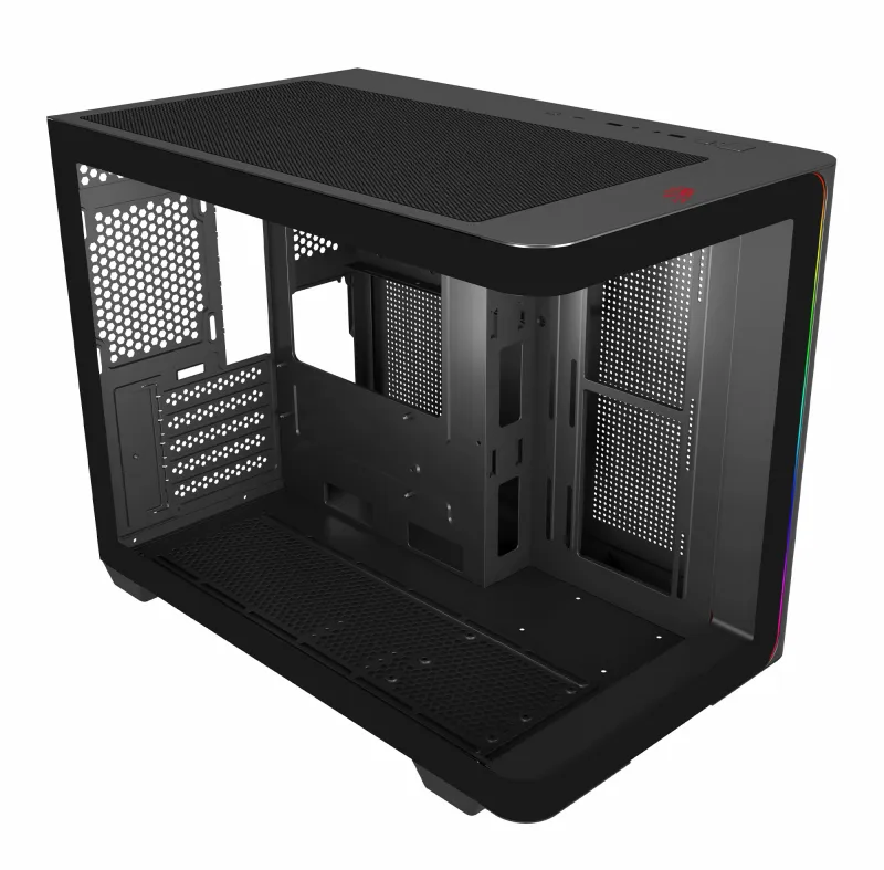 Корпус Bloody BD-CC112 черный без БП mATX 9x120mm 2xUSB3.0 audio bott PSU