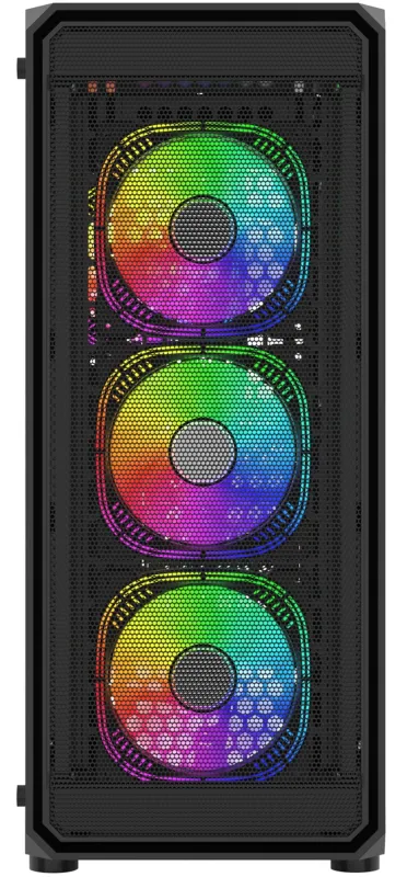 Корпус Bloody BD-CC114F черный без БП ATX 4x120mm 1xUSB2.0 1xUSB3.0 audio bott PSU