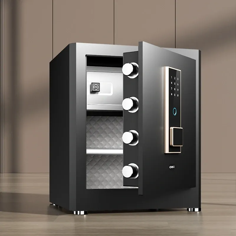 Сейф Deli ET595 электронный/ключевой/биометрический трейзер трейзер-лоток