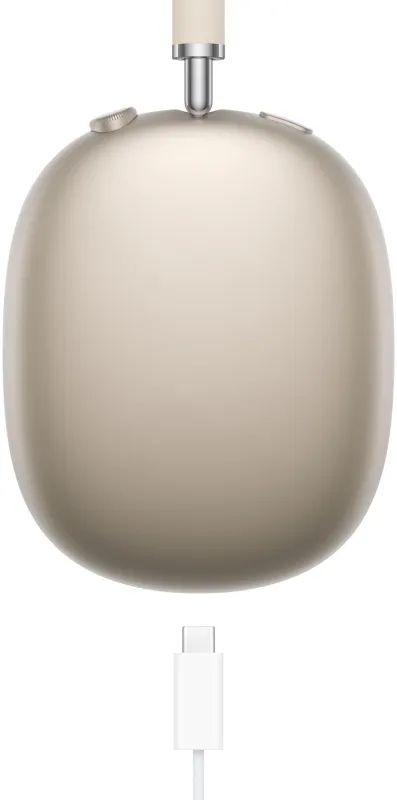 Гарнитура накладные Apple AirPods Max A3184 сияющ.зв. беспроводные bluetooth оголовье (MWW53AM/A)