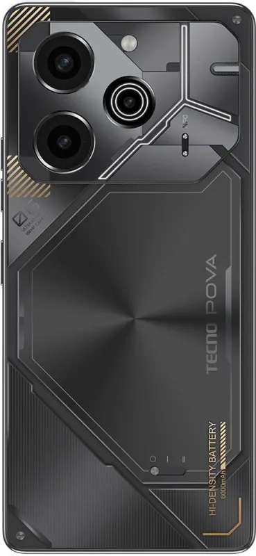 Смартфон Tecno Pova 6 Pro 5G 256Gb 12Gb серый моноблок 3G 4G 6.8" 1080x2460 Android 14 108Mpix 802.11 a/b/g/n/ac NFC GPS GSM900/1800 TouchSc Protect