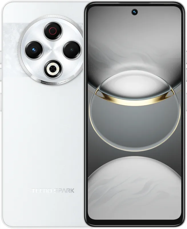 Смартфон Tecno Spark 30 256Gb 8Gb серебристый моноблок (KL6 256+8 ASTRAL ICE)