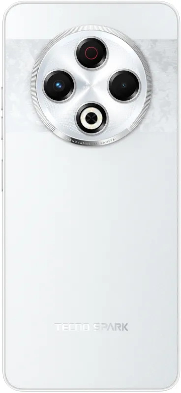 Смартфон Tecno Spark 30 256Gb 8Gb серебристый моноблок 3G 4G 2Sim 6.78" 1080x2436 Android 14 64Mpix 802.11 a/b/g/n/ac NFC GPS GSM900/1800 GSM1900 TouchSc Protect VidConf FM A-GPS microSD max1024Gb