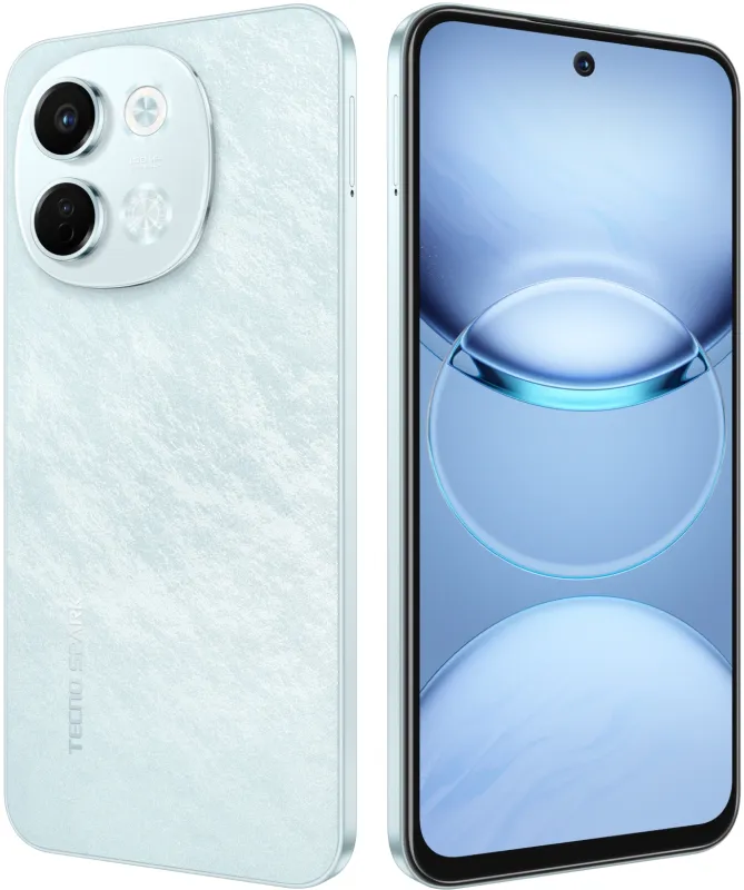 Смартфон Tecno SPARK 30 5G 128Gb 6Gb голубой моноблок 3G 4G 6.67" 720x1600 Android 14 64Mpix 802.11 a/b/g/n/ac NFC GPS GSM900/1800 TouchSc Protect