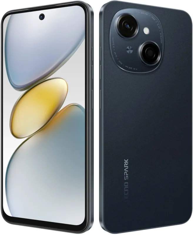 Смартфон Tecno Spark Go 1 64Gb 4Gb черный моноблок 3G 4G 6.67" 720x1600 Android 14 13Mpix 802.11 a/b/g/n/ac NFC GPS GSM900/1800 TouchSc Protect