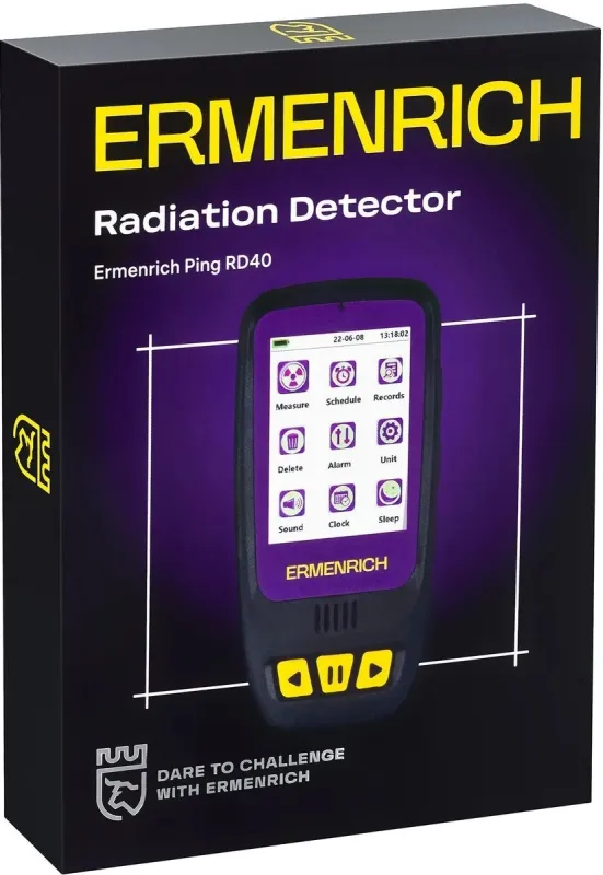 Дозиметр Ermenrich Ping RD40 фиолетовый/черный (84640)