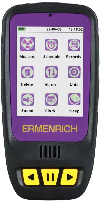 Дозиметр Ermenrich Ping RD40 фиолетовый/черный (84640)