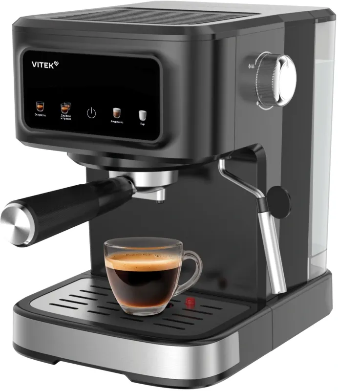 Кофеварка рожковая Vitek VT-CME1500 1100Вт черный