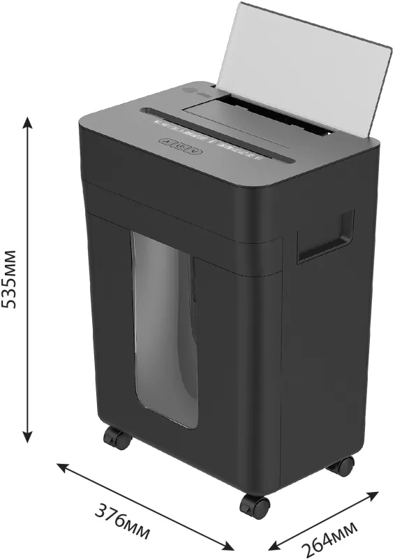 Шредер Cactus CS-SH-D8 с автоподачей (секр.P-4) фрагменты 150лист. 24лтр. скобы пл.карты