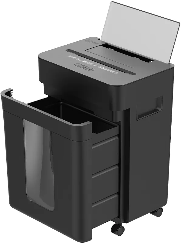 Шредер Cactus CS-SH-D8 с автоподачей (секр.P-4) фрагменты 150лист. 24лтр. скобы пл.карты