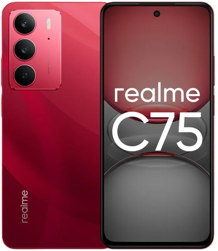 Смартфон Realme RMX3941 C75 256Gb 8Gb красный моноблок (6941764453296)