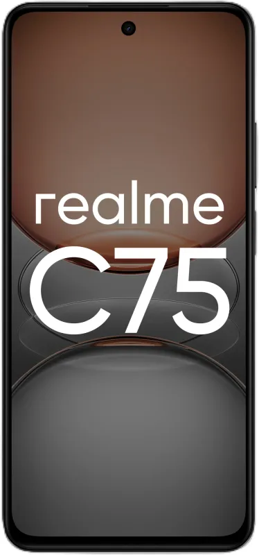 Смартфон Realme RMX3941 C75 256Gb 8Gb черный моноблок 3G 4G 2Sim 6.72" 1080x2400 Android 14 50Mpix 802.11 a/b/g/n/ac NFC GPS GSM900/1800 GSM1900 TouchSc microSD