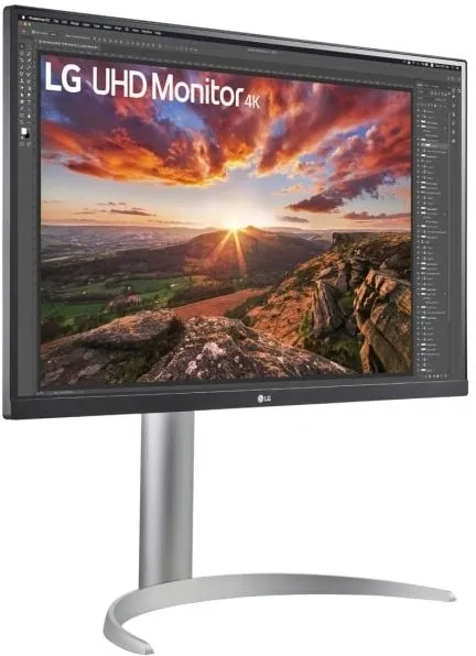 Монитор LG 27" UltraFine 27UP850K-W серебристый IPS LED 5ms 16:9 HDMI M/M матовая HAS 1200:1 400cd 178гр/178гр 3840x2160 60Hz DP 4K USB 5.9кг